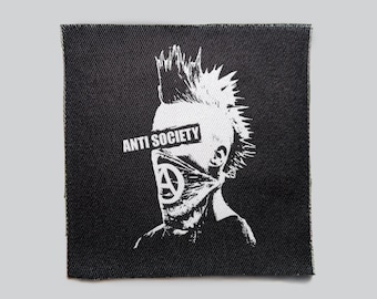 Anti-Society, Punk, Patches, Patch, Sew on Patch, Punk Accessories, Punk Patches, gothic skirt, punk dress, mall goth, punk dress, punk vest