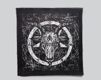 Pentagram II, Pentagrama, Ram, Punk, Patches, Patch, Sew on Patch, Punk Accessories, Punk Patches, pastel goth, mall goth, gothic jacket