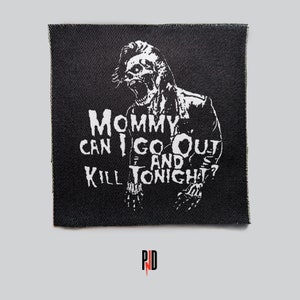 Misfits Horror Punk Patch - Patch zum Aufnähen, Siebdruck Applikation zum Selbermachen