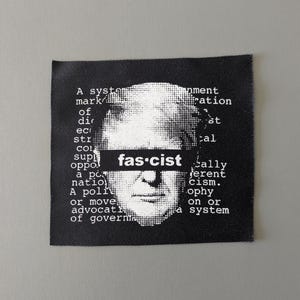 Toppa Trump per giacche, gilet e pantaloni, toppe punk per vestiti, toppa anarchica fai da te, stile Crust Punk
