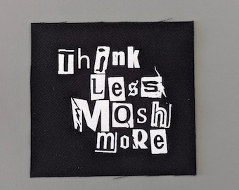 Mosh More Heavy Metal Patch - Aufnäher mit Siebdruck zum annähen