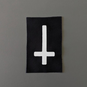 Kreuz Punk Patches, christlicher Punk, Patch zum Aufnähen für Hüte, Jeans, DIY Gothic Patch