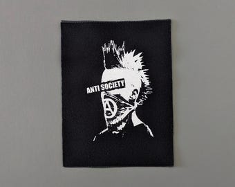 Anti-Society Patch, Punk Aufnäher zum Selbermachen