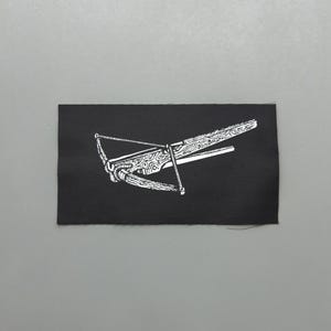 Crossbow Patch - Screen Printed Medieval Weapon Art