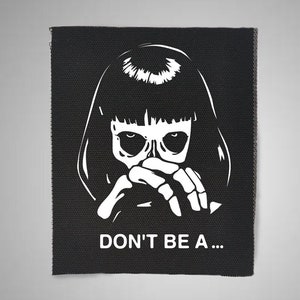 Don't Be A, Anime Patches, Anime Style, Punk, Patches, Patch, Sew on Patch, Punk Accessories, Punk Patches, horror anime patch, kawaii plush