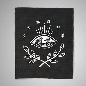 Eye Zodiac Patch - Sew On Patch Gift for Jacket, hat, bags, Clothing Accessory