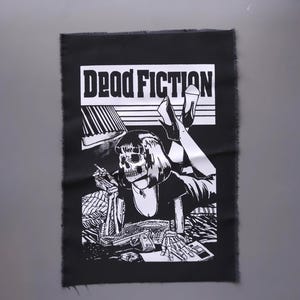 Back Patch Punk: Sew on Patches for Jackets and Vests, Large Patch Gift - Dead Fiction