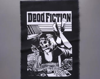 Écusson punk au dos : écussons à coudre pour vestes et gilets, cadeau grand écusson - Dead Fiction