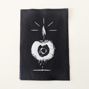 Melting Eye Sew on Patch, Crust Punk Accessories, Punk Patches, Eye patch, punk vest, horror backpack, gothic patch