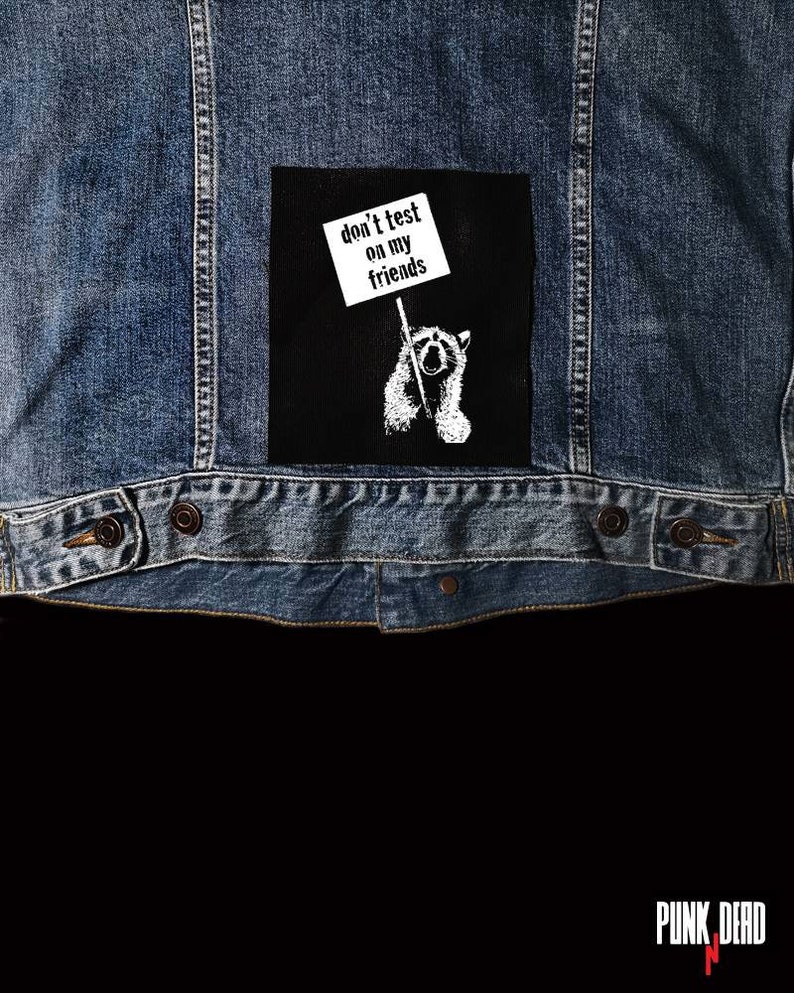 Raccoon Punk Punk Patch Patches Patch Custom Patch Etsy