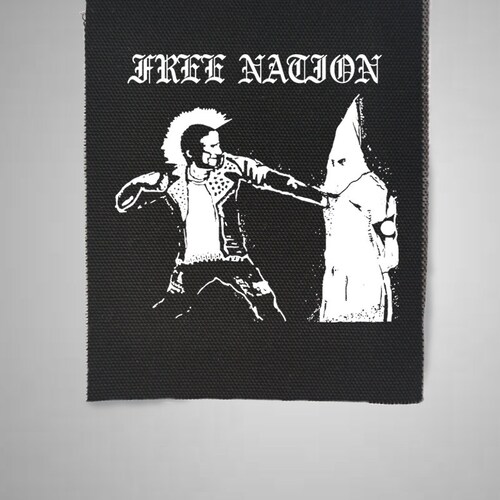 Free Nation Punk Patches Patch Sew on Patch Punk Etsy