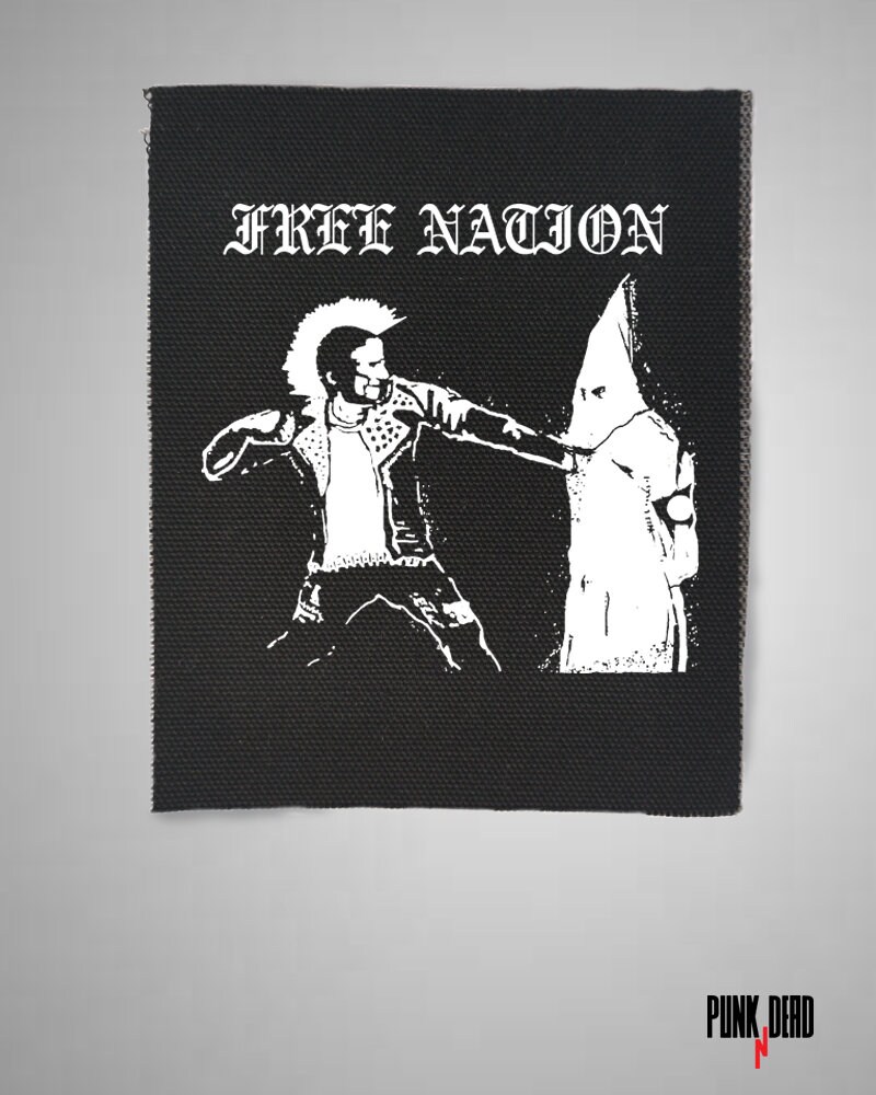 Free Nation Punk Patches Patch Sew on Patch Punk Etsy