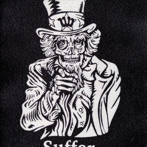 Uncle Sam Punk Patch: Sew-On DIY Fabric Print image 4