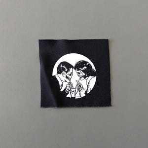 Lovers Patch: Vintage Retro Fabric Sew-On Applique