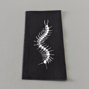 Centipede punk patch jacket, cloth patch accessory for clothes, Birthday goth gift image 7