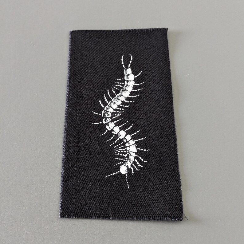 Centipede punk patch jacket, cloth patch accessory for clothes, Birthday goth gift image 7
