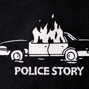Police Story - Sew on Patch for Jackets Hats Bags, Battle jacket patches image 4