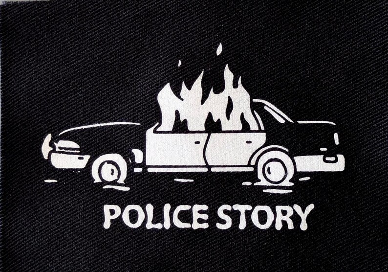 Police Story - Sew on Patch for Jackets Hats Bags, Battle jacket patches image 4