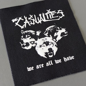 The Casualties Patch - Crust Punk Band Patch for Jackets, Pants, Hat image 3