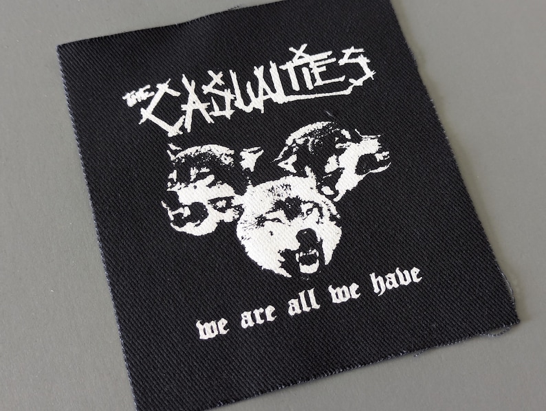 The Casualties Patch - Crust Punk Band Patch for Jackets, Pants, Hat image 3