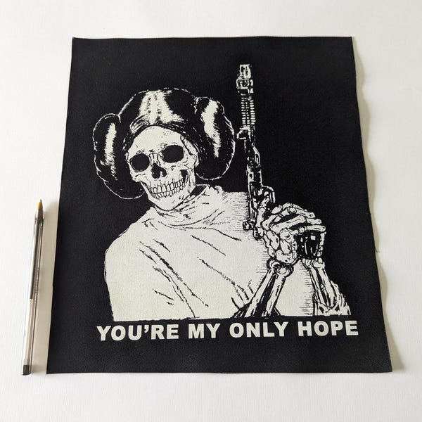 Only Hope Back Patch | Crust Punk Patches for Clothes | Screen Print Art Patch