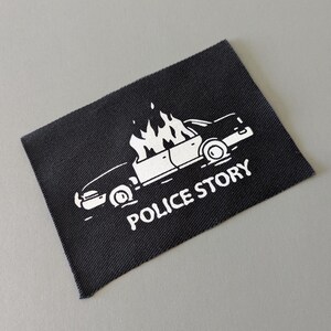 Police Story - Sew on Patch for Jackets Hats Bags, Battle jacket patches image 2