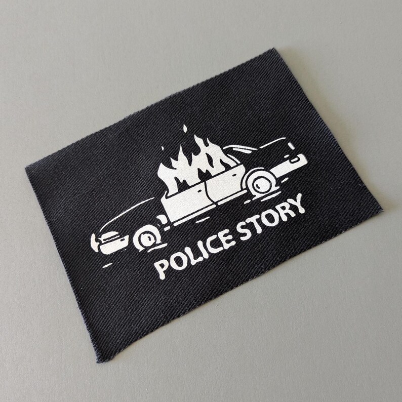 Police Story - Sew on Patch for Jackets Hats Bags, Battle jacket patches image 2