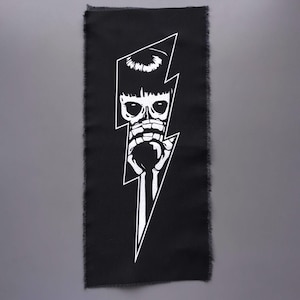 Back Patch for Jackets: Sew-On Patch Punk, Screen Print Large Patch - Creepy Thunder