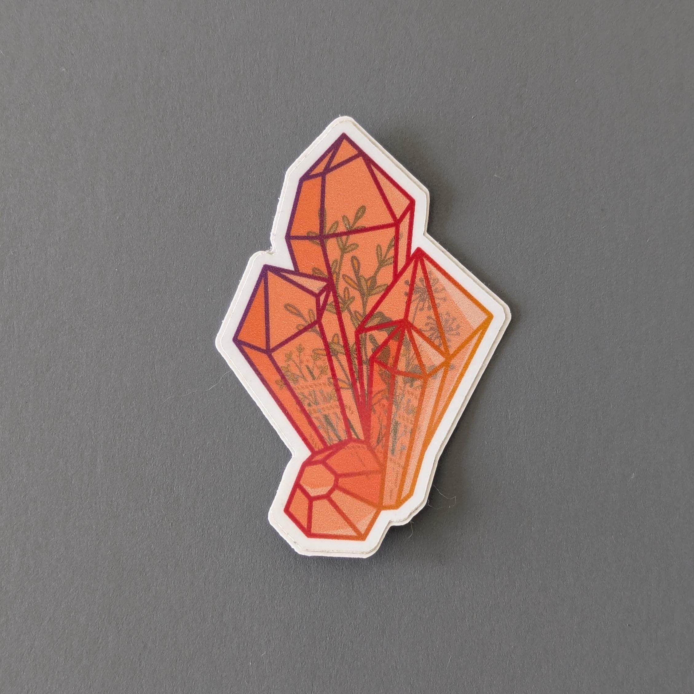 Quartz Crystal Sticker: Cluster Crystals Stickers, Witchy Planner ...