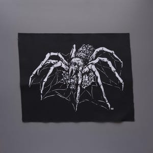 Naszywka z motywem pająka na plecach: naszywka z motywem horroru punkowego, dodatek na prezent, alternatywna personalizacja odzieży