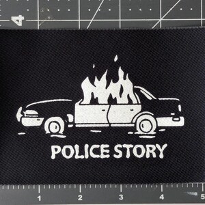 Police Story - Sew on Patch for Jackets Hats Bags, Battle jacket patches image 5