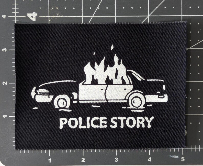 Police Story - Sew on Patch for Jackets Hats Bags, Battle jacket patches image 5
