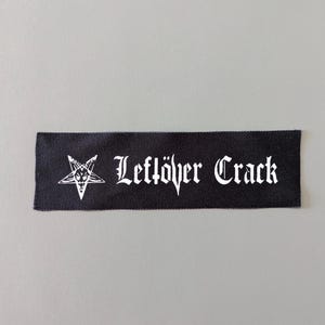 Linkover Crack Patch - Crust Punk Band Aufnäher zum Aufnähen