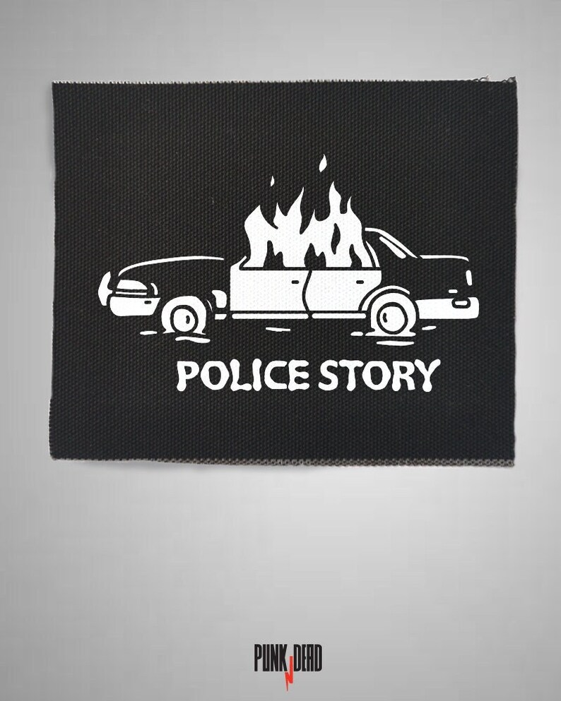 Police Story - Sew on Patch for Jackets Hats Bags, Battle jacket patches image 10