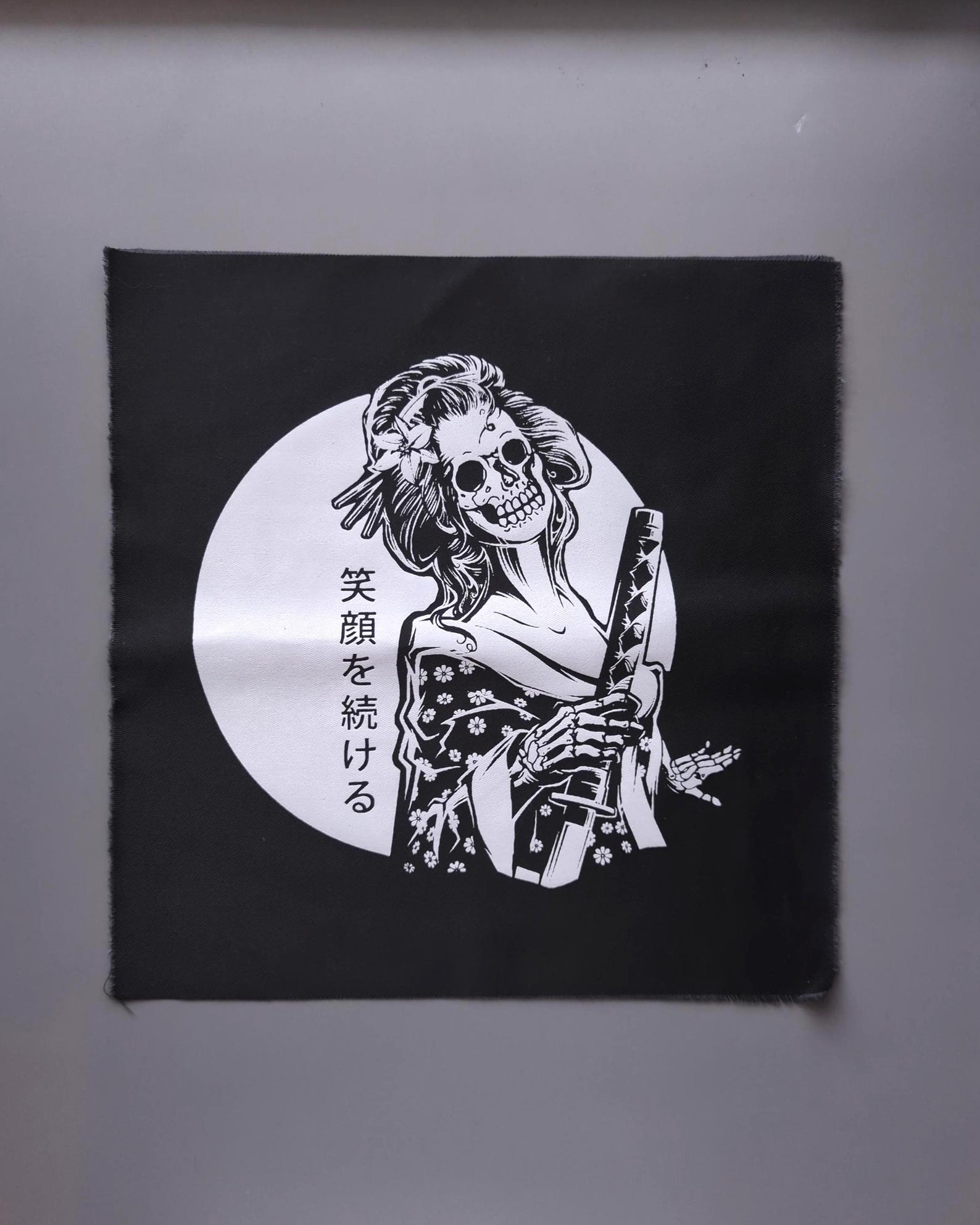 Japanese Back Patch Punk | Sew on Patches for Clothes | Geisha Screen ...