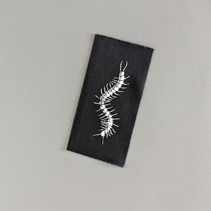 Centipede punk patch jacket, cloth patch accessory for clothes, Birthday goth gift image 4