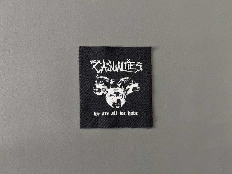 The Casualties Patch - Crust Punk Band Patch for Jackets, Pants, Hat image 1