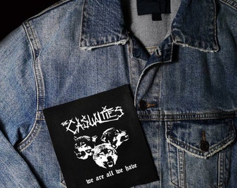 Casualties, Band Logo, Punk, Patches, Patch, Sew on Patch, Punk Accessories, Punk patches, Punk Patches, punk vest, horror backpack
