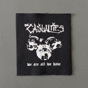 The Casualties Patch - Crust Punk Band Patch for Jackets, Pants, Hat image 2
