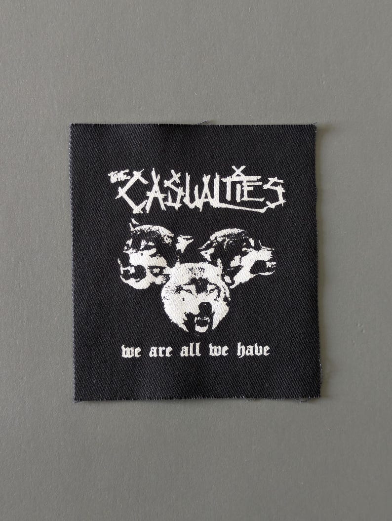 The Casualties Patch - Crust Punk Band Patch for Jackets, Pants, Hat image 2