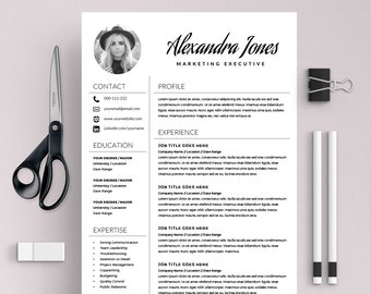 professional resume template ms word compatible best cv etsy
