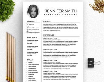 executive resume etsy