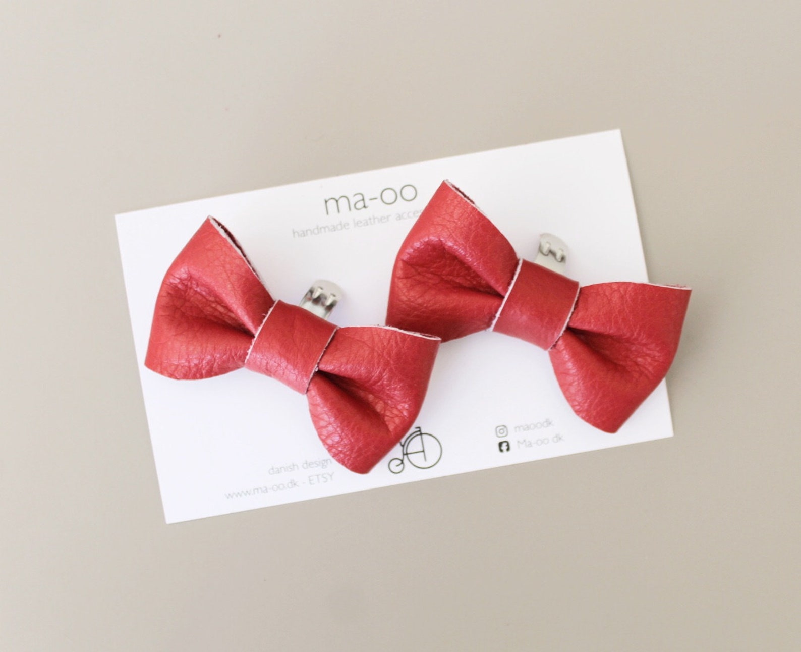 Red Shoe Clips pair of 7 Cm 2.75 Inches Christmas Shoe Etsy