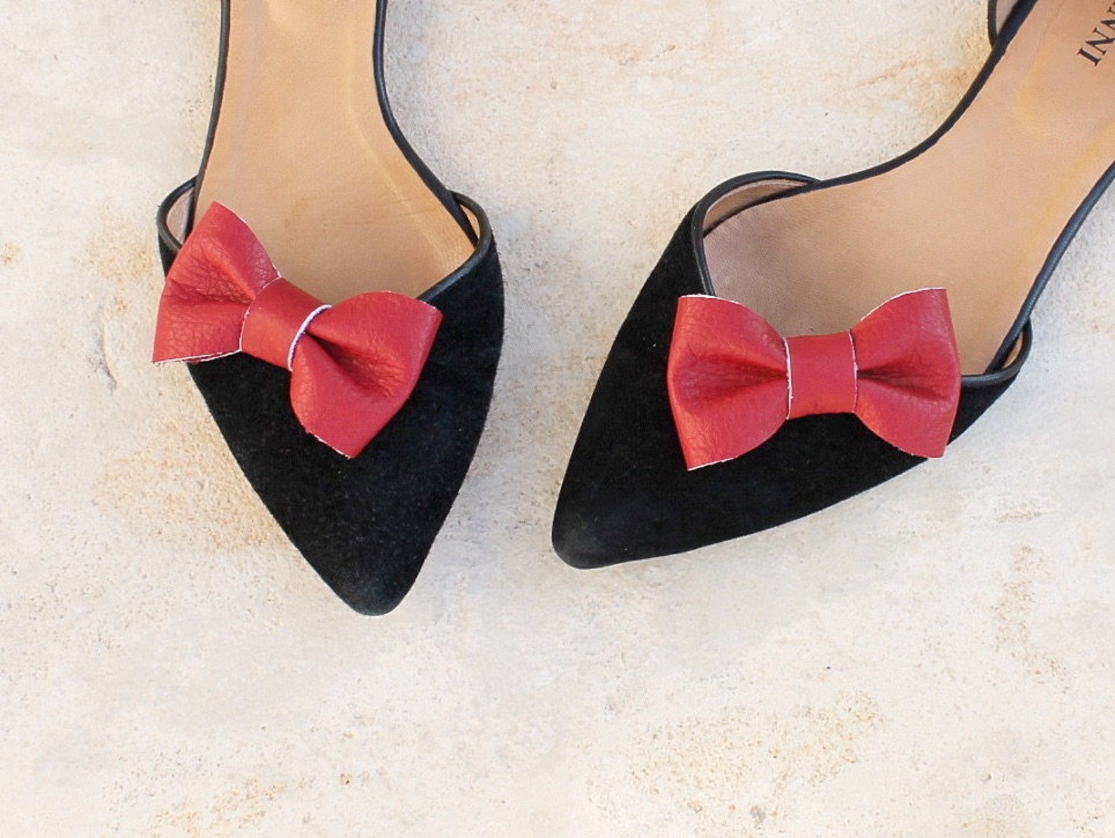 Red Shoe Clips pair of 7 Cm 2.75 Inches Christmas Shoe Etsy