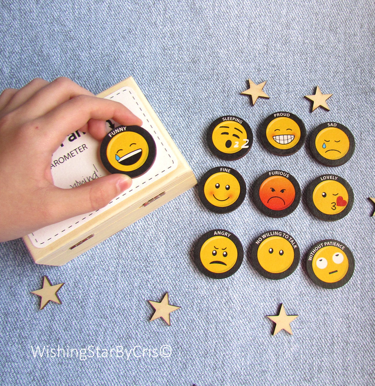 Humor barometer. How is your mood today My emotions. My Etsy