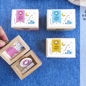 Scatola personalizzata per cuscino fatina dei denti con certificato e medaglia/scatola di ricompensa fatina dei denti in legno/contenitore per denti da latte personalizzabile