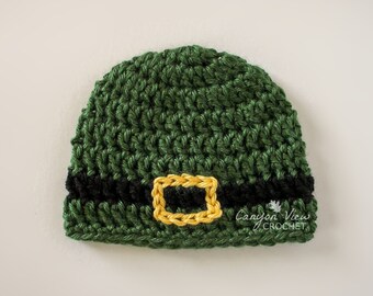 Sombrero de duende para el Día de San Patricio para bebés prematuros, accesorio fotográfico de crochet para la UCIN para niña o niño