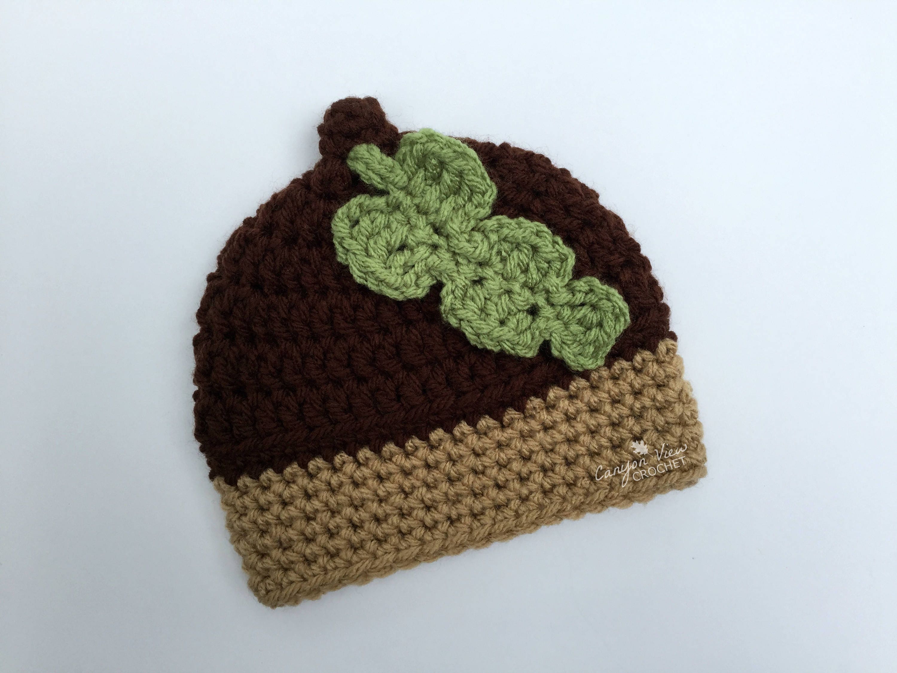 Acorn Halloween Costume Baby Hat Infant Newborn Toddler Girl Etsy