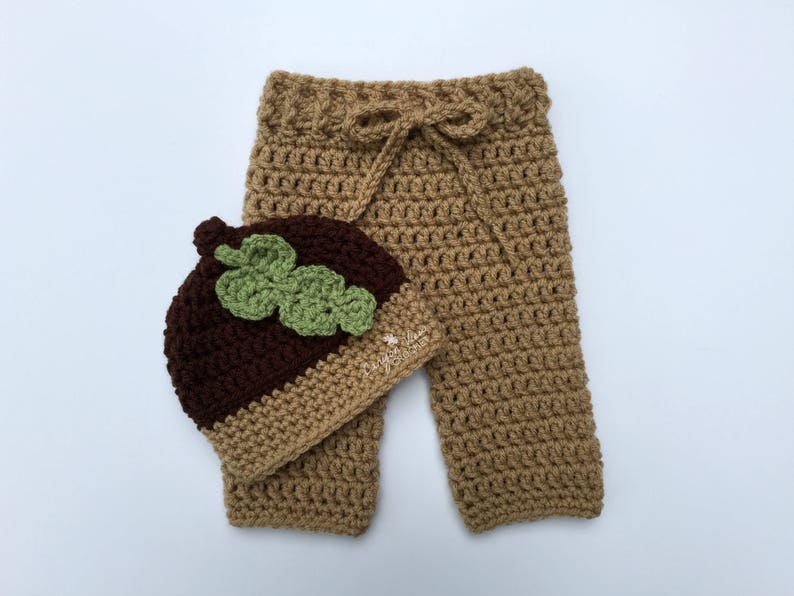 Acorn Baby Halloween Costume Hat with Pants Newborn Infant Etsy