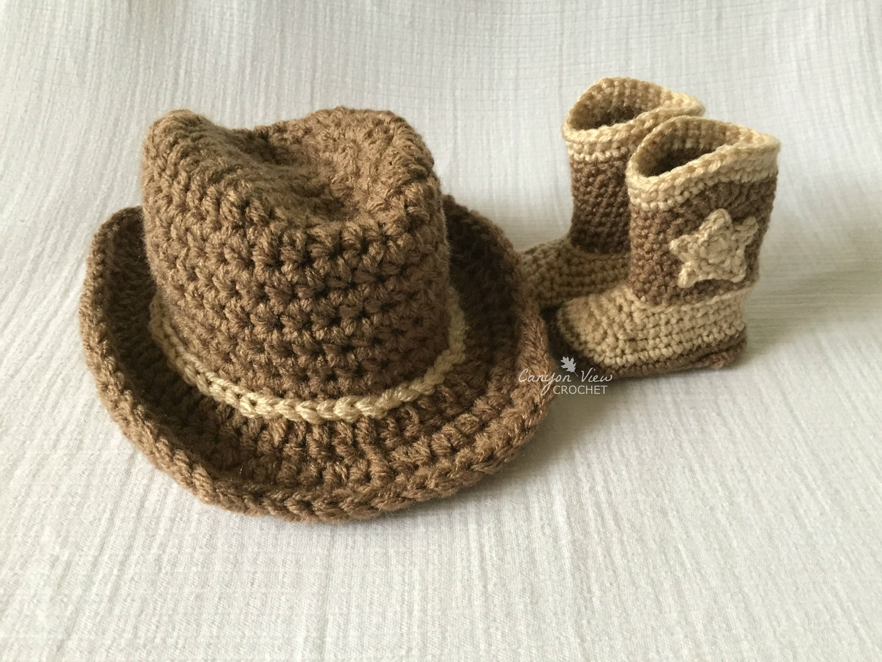 crochet baby cowboy outfit